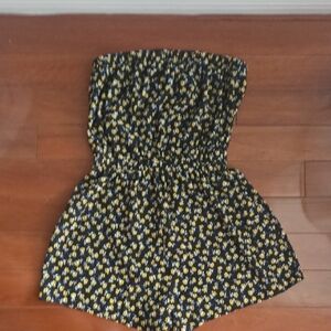 New Look Black and Yellow Floral Dress